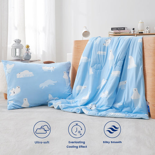 Experience Comfort and Safety with the Dream Valley® Outlast® Kids Cooling Comforter