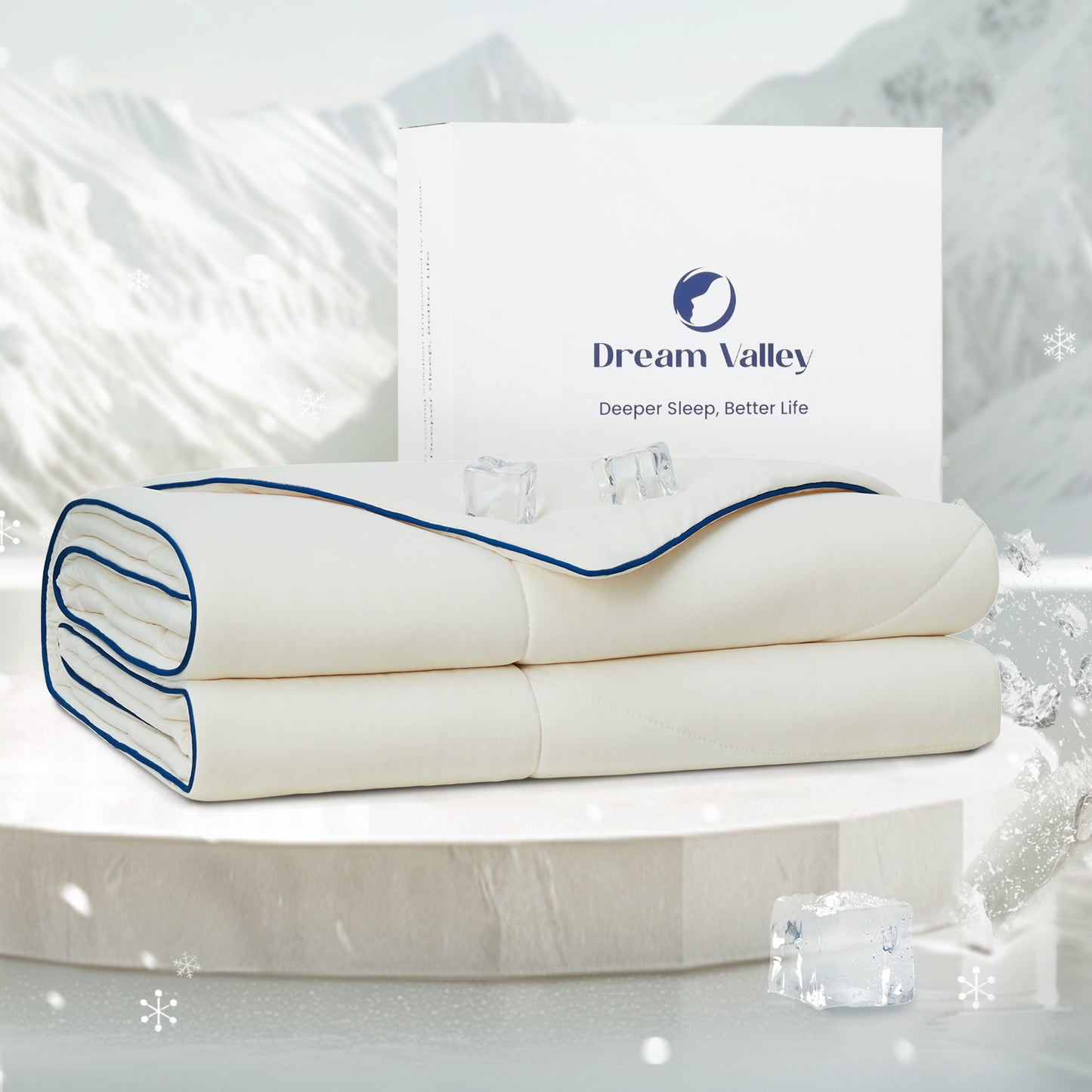 Dream Valley® Outlast® Deep Sleep Cooling Comforter/Blanket-Ivory