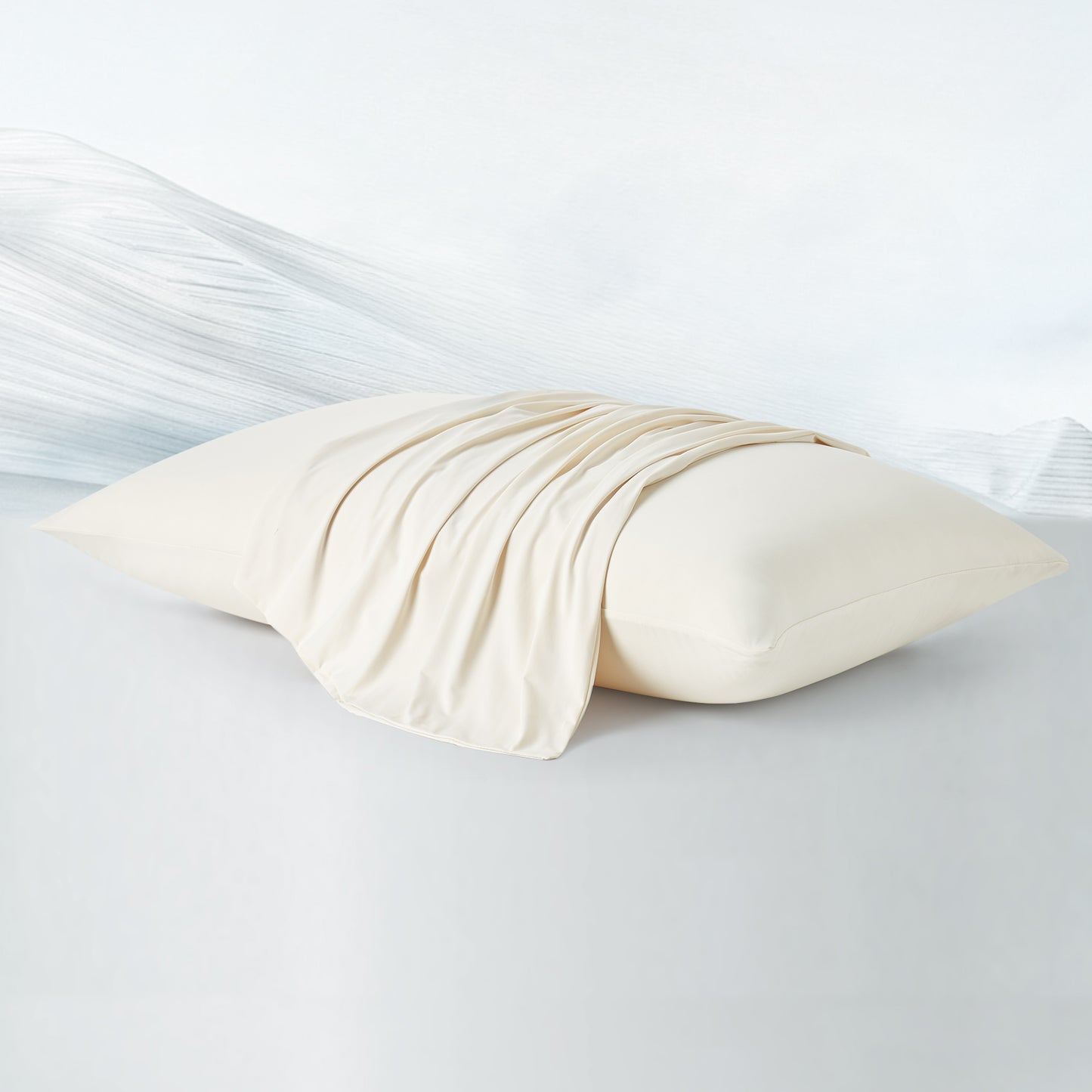 2Pcs Dream Valley® Cooling Envelope Pillowcases Set-Ivory