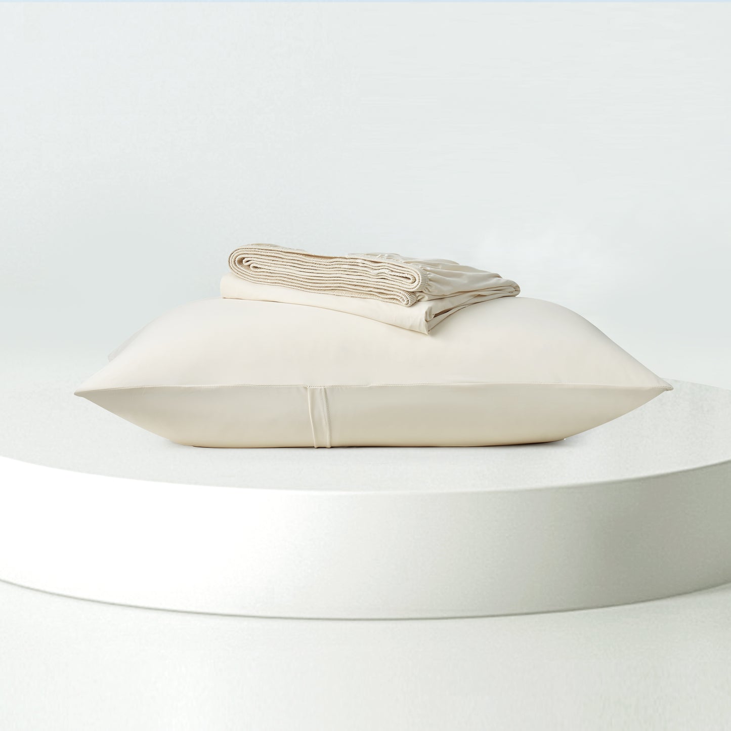 Dream Valley® Cooling Fitted Sheet with Pillowcase Set-Ivory