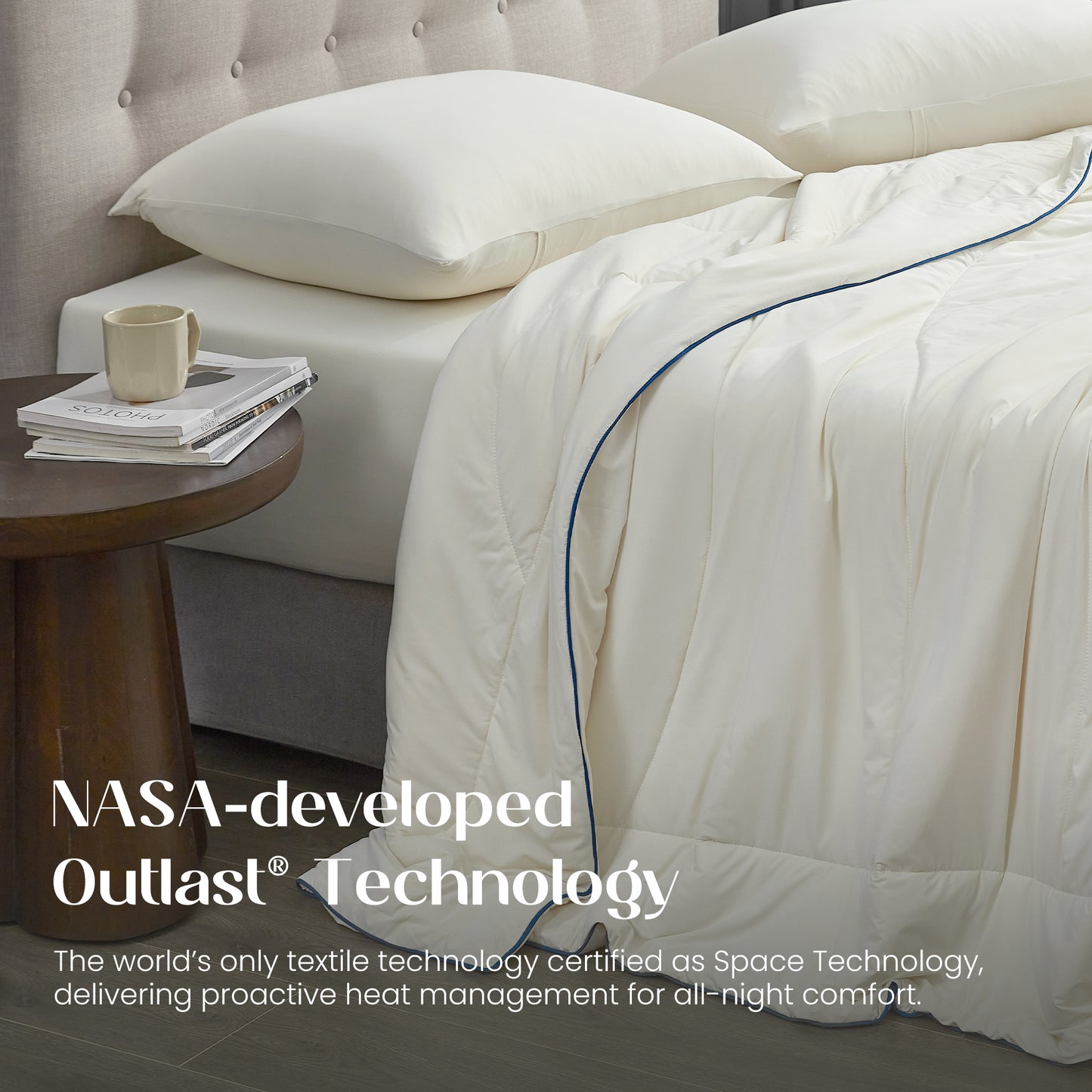 Dream Valley® Outlast® Deep Sleep Cooling Comforter/Blanket-Ivory