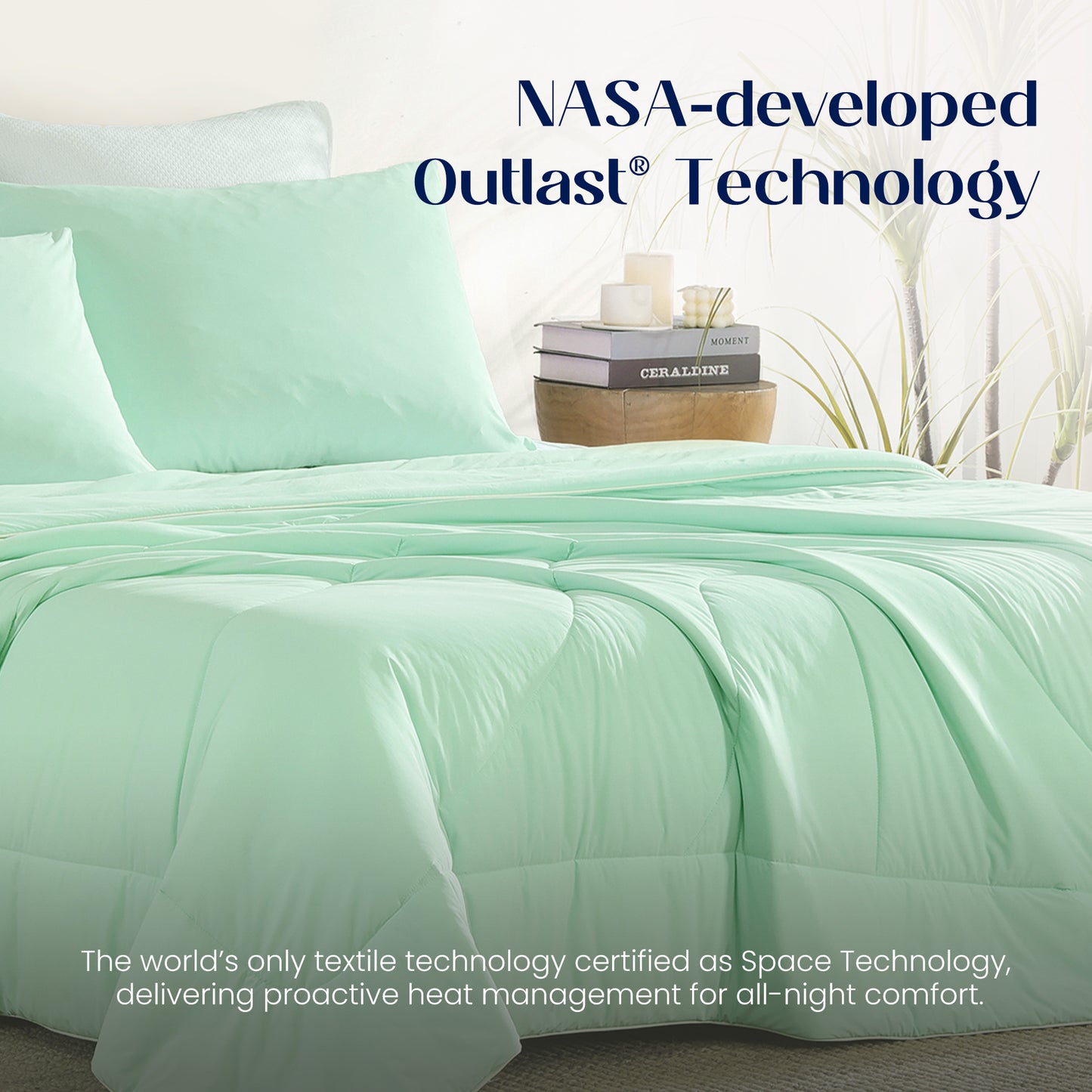 Dream Valley® Outlast® Deep Sleep Cooling Comforter/Blanket-Mint Macaron