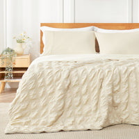 لحاف تبريد فقاعي من قماش السيرسيكر - كاكي