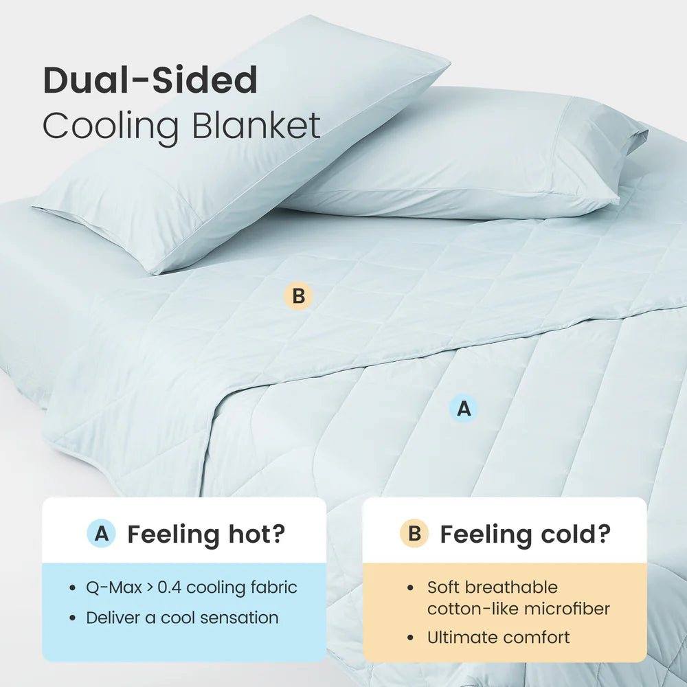 Airflow Breathable Cooling Blanket-Cool Blue