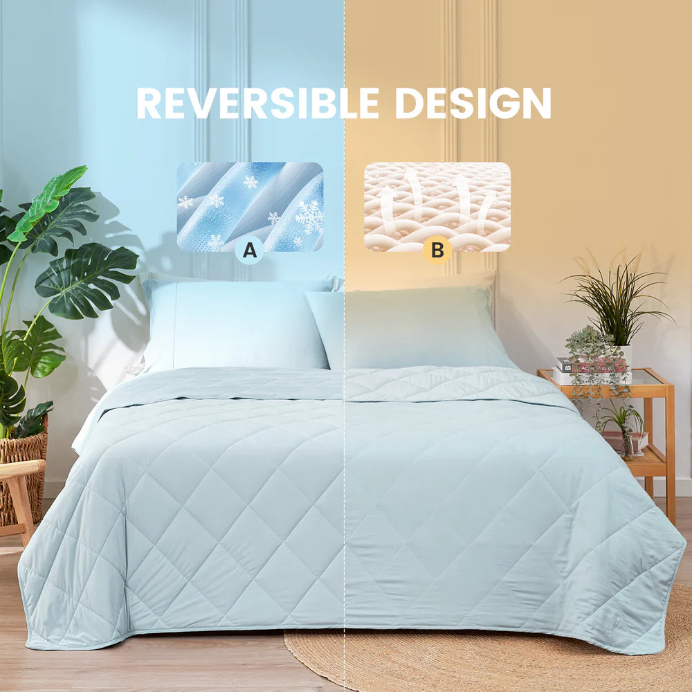 Airflow Breathable Cooling Blanket-Cool Blue
