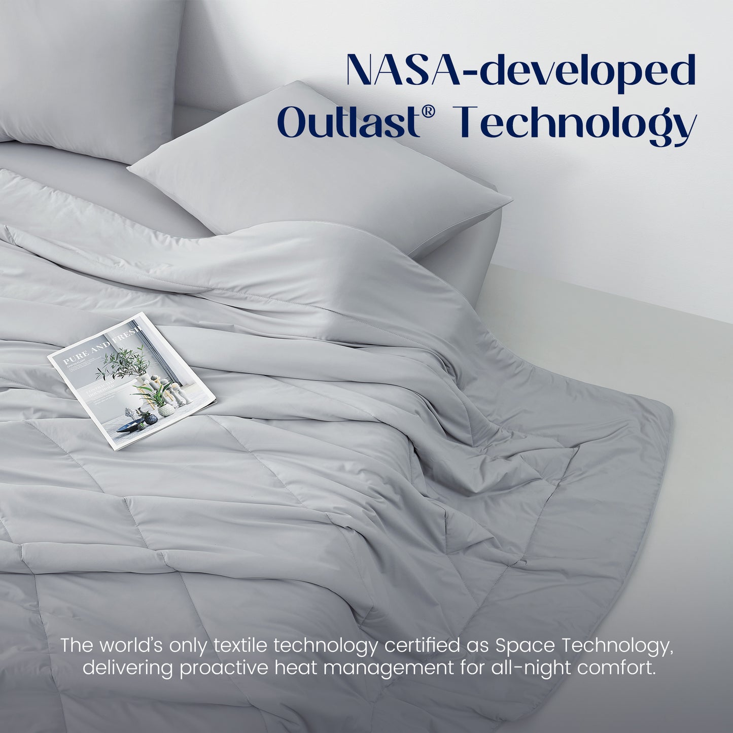 Dream Valley® Outlast® Deep Sleep Cooling Comforter-Grey