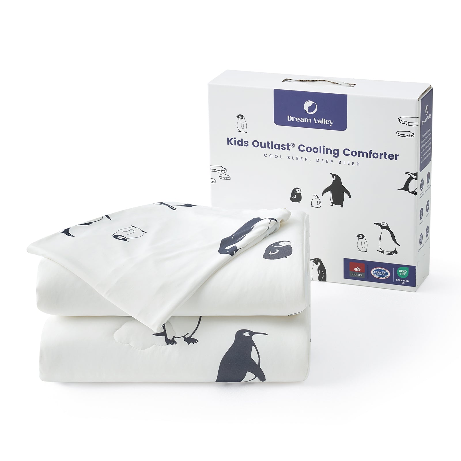 Dream Valley® Outlast® Kids Cooling Comforter-Antarctic Penguin
