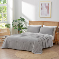 Waffle Dual-Sided Cooling Comforter-Grey
