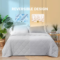 بطانية تبريد تسمح بمرور الهواء - رمادي بارد