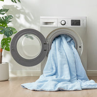 لحاف تبريد مزدوج الجوانب بنمط الوافل - أبيض 