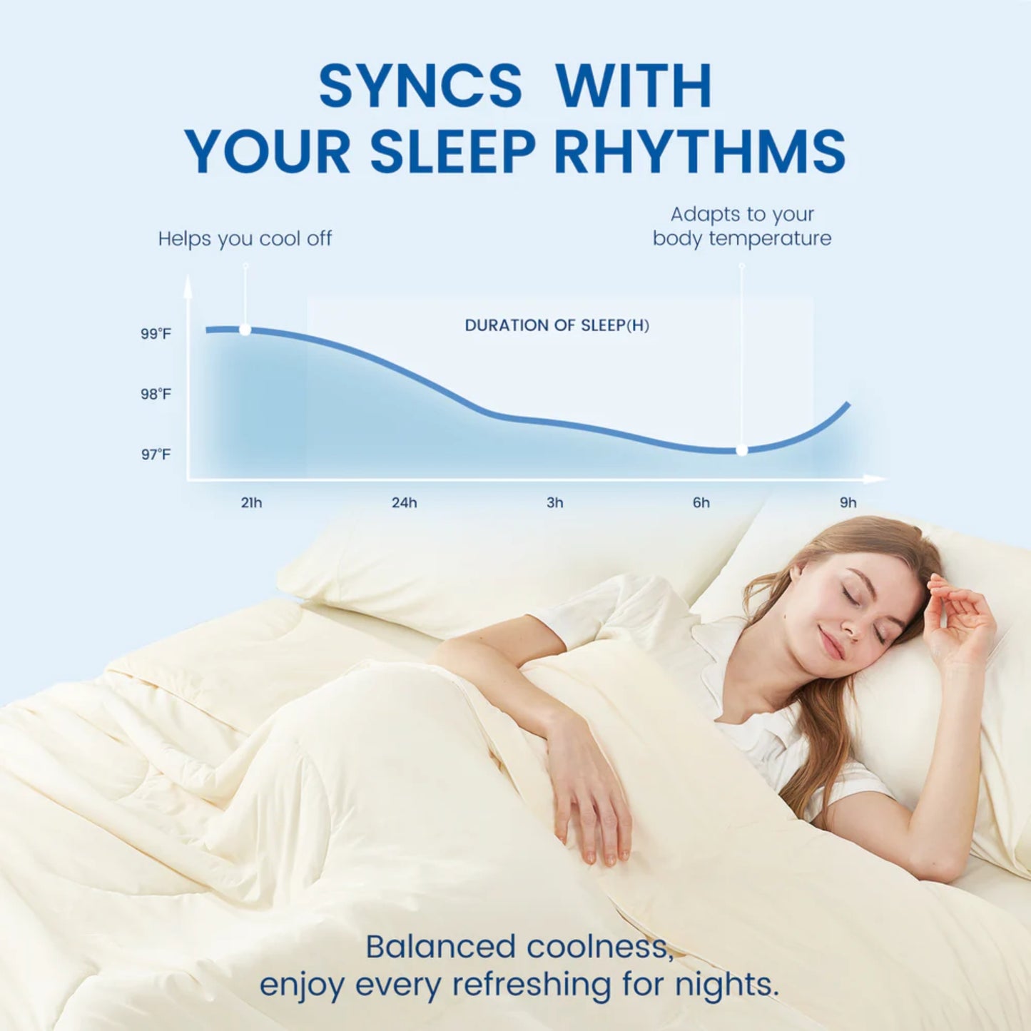 Cooli Double-sided Comforter-Ivory