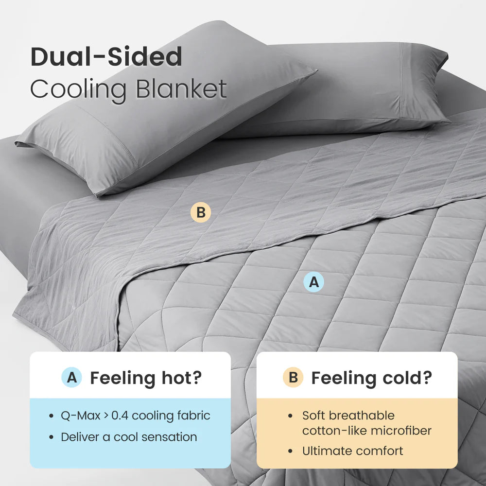 Airflow Breathable Cooling Blanket-Dark Grey