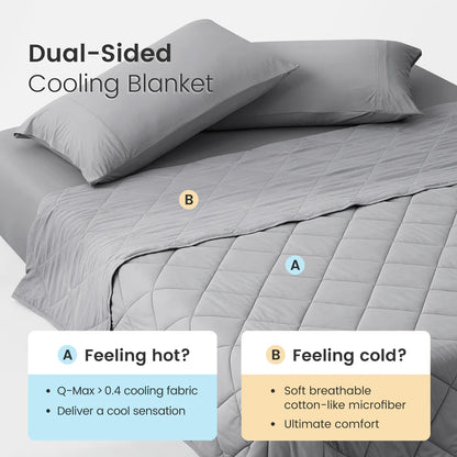 Airflow Breathable Cooling Blanket-Dark Grey
