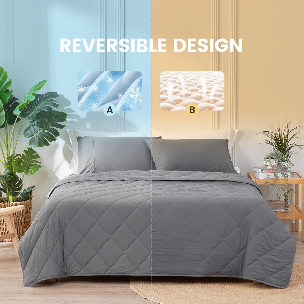 Airflow Breathable Cooling Blanket-Dark Grey