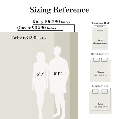 Striped Flannel Fleece Comforter Set-Ivory