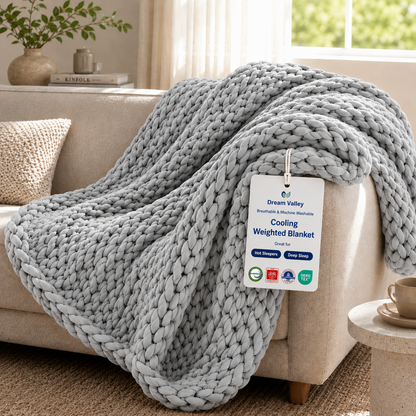 Cooling Weighted Blanket - Light Grey
