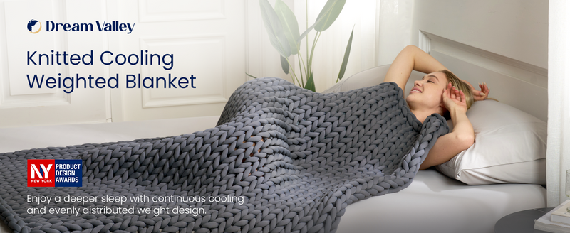 Breathable Knitted CoolingWeighted Blanket
