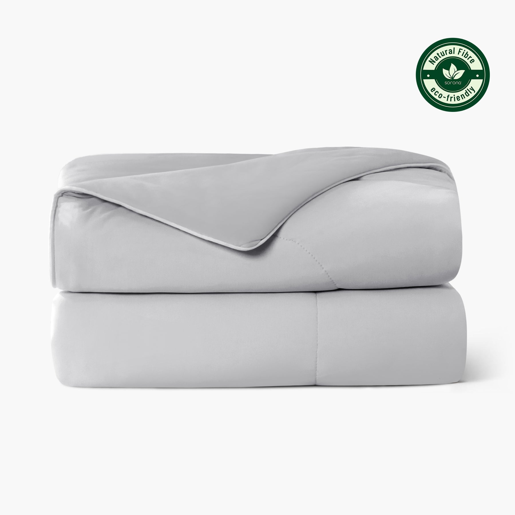 لحاف سورونا® المصنوع من الألياف الطبيعية فائق التهوية والبرودة - رمادي بارد