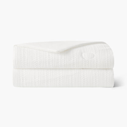 Waffle Dual-Sided Cooling Comforter-White