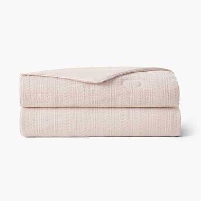 Waffle Dual-Sided Cooling Comforter-Beige