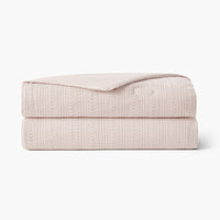 لحاف تبريد مزدوج الجوانب بنمط الوافل - بيج 