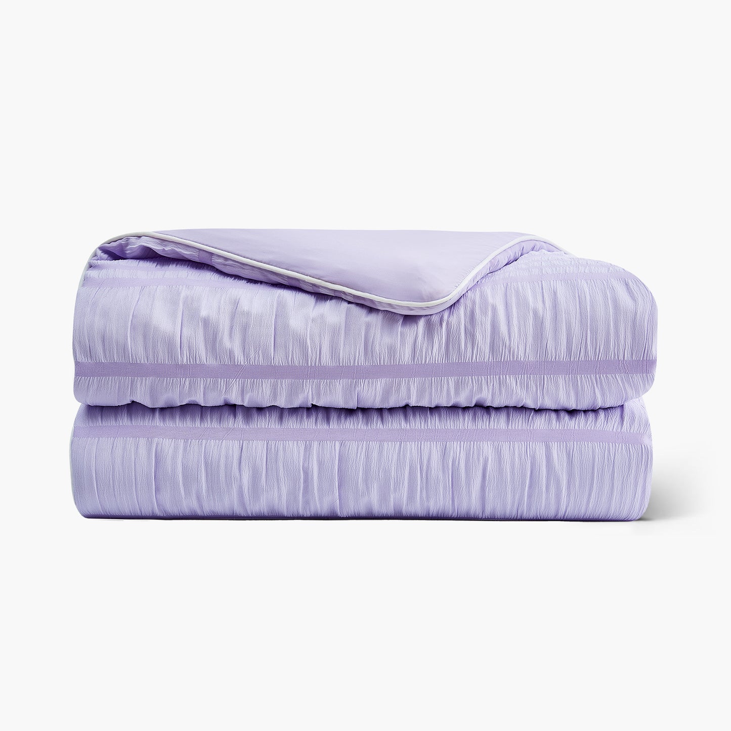Seersucker Cooling Comforter-Lavender