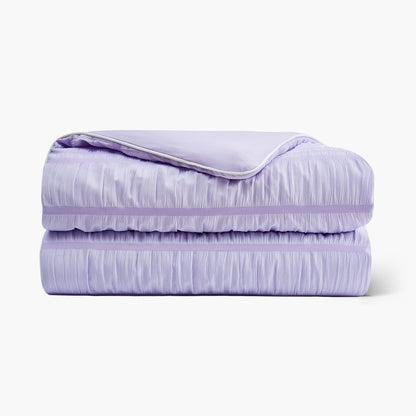 Seersucker Cooling Comforter-Lavender