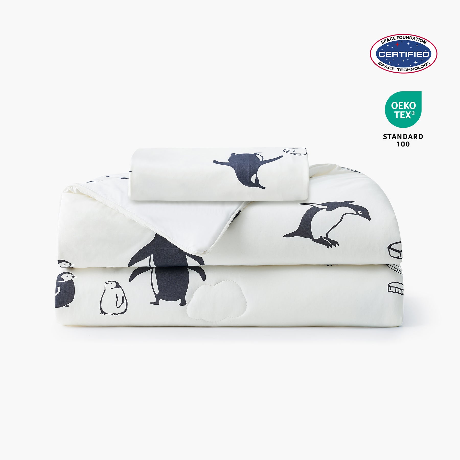 Dream Valley® Outlast® Kids Cooling Comforter-Antarctic Penguin