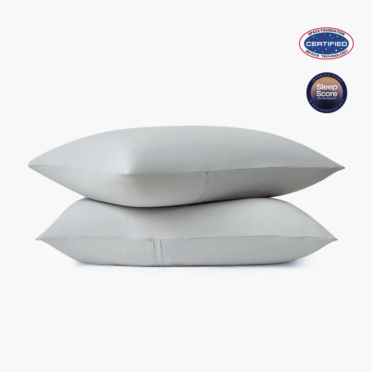 2Pcs Dream Valley® Cooling Envelope Pillowcases Set-Grey