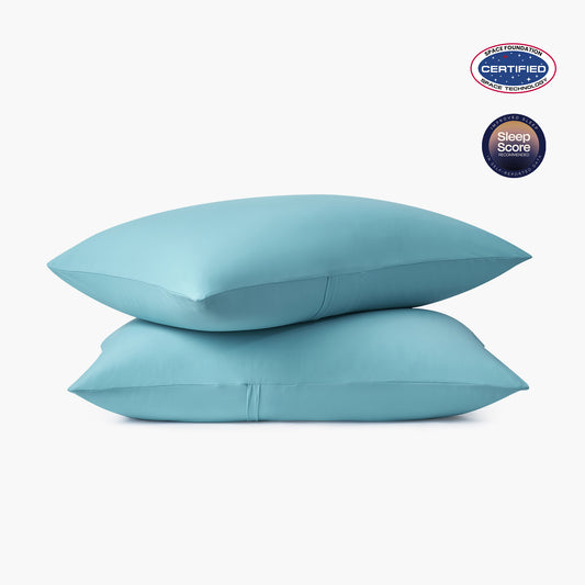 2Pcs Dream Valley® Cooling Envelope Pillowcases Set-Dream Blue
