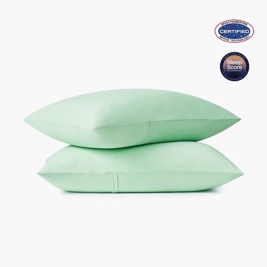 2Pcs Dream Valley® Cooling Envelope Pillowcases Set-Mint Macaron