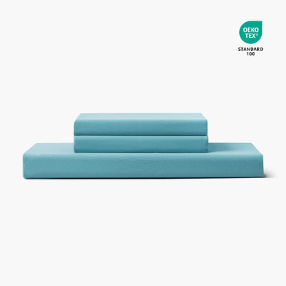 Dream Valley® Cooling Fitted Sheet with Pillowcase Set-Dream Blue