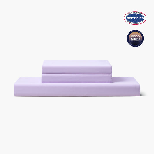 Dream Valley® Cooling Fitted Sheet with Pillowcase Set-Lavender
