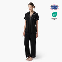 Dream Valley® Outlast® Women's Long Pajama Set-Black