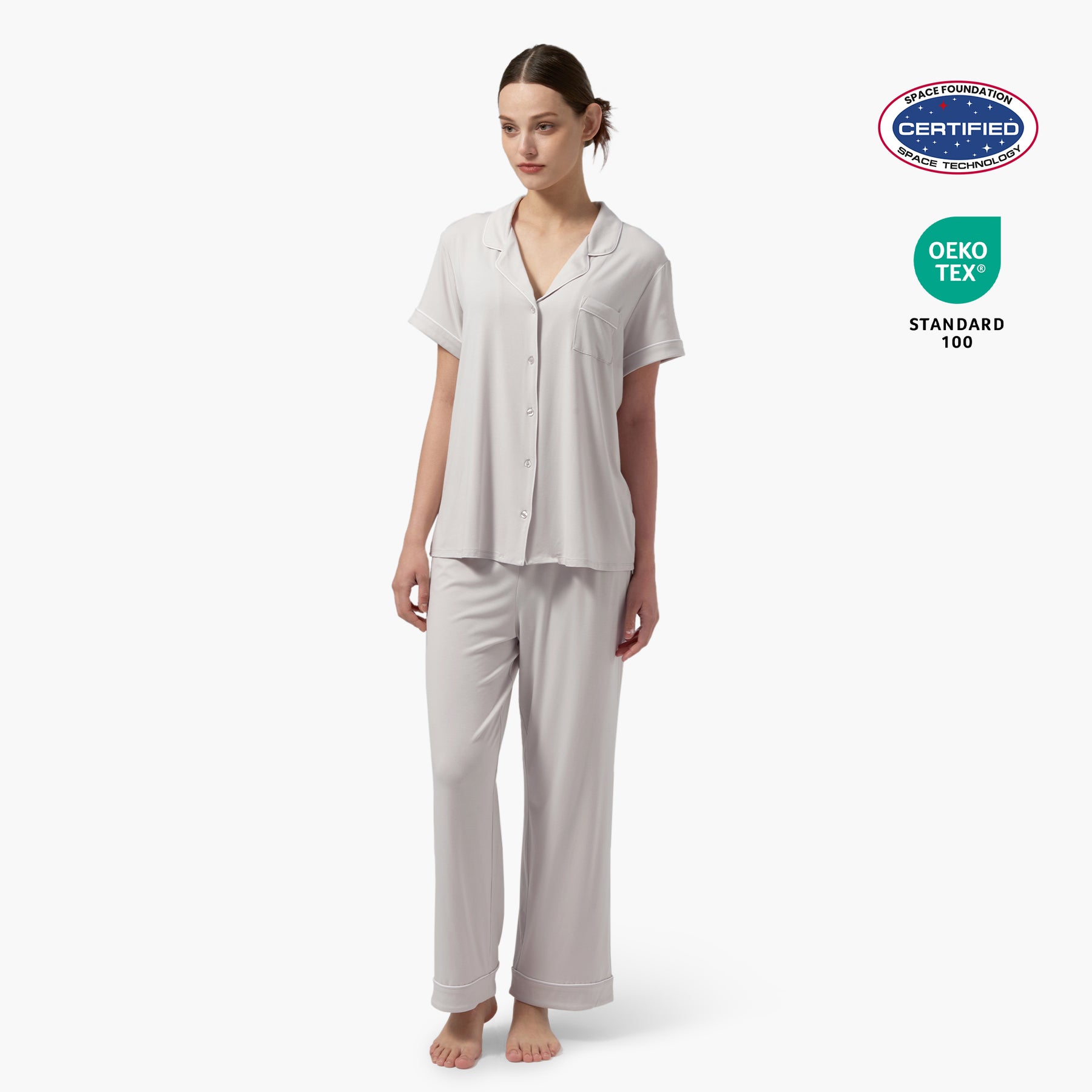 طقم بيجامة طويلة للنساء من Dream Valley® Outlast® 